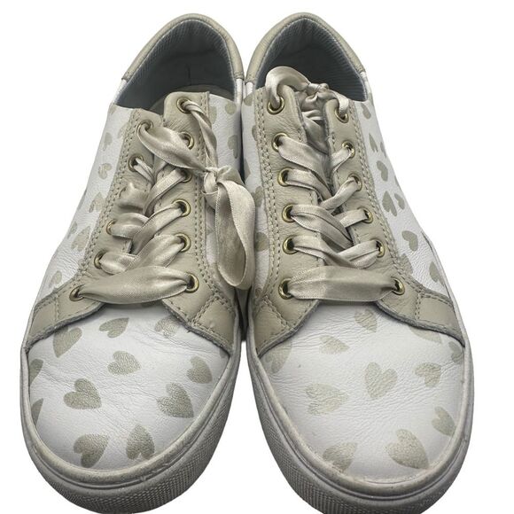 NURSE MATES ALIGN Hope
Breast Cancer Awareness White
Silver Leather Sneakers 9.5 - Picture 1 of 7